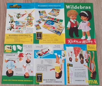 Wildebras brochure/folder konstructie+Poppen oa Ricky&Micky