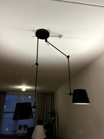 Zwarte verstelbare 2-armige plafondlamp Rietveld, Huis en Inrichting, Lampen | Plafondlampen, Ophalen, Zo goed als nieuw, Kunststof