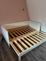 Uittrekbed 90 cm, Ophalen, Gebruikt, 90 cm, Wit