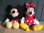 Twee pluche poppen van Mickey en Minnie Mouse, Ophalen of Verzenden, Mickey Mouse, Zo goed als nieuw, Knuffel