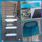 Zwembadpakket: trappetje | solarmat | schepnet, Tuin en Terras, Zwembad-toebehoren, Ophalen, Zo goed als nieuw