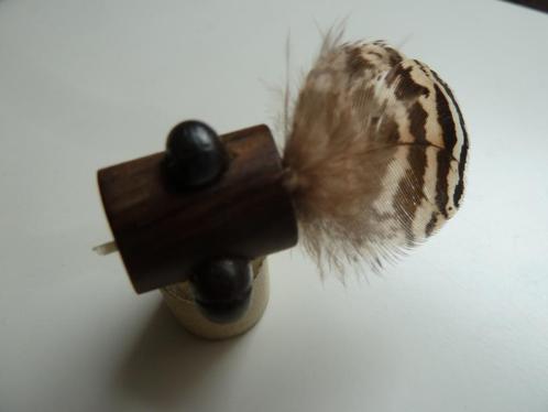 Unieke ring van Zwitserse goudsmid, hout 18 kt goud ammoniet, Sieraden, Tassen en Uiterlijk, Ringen, Zo goed als nieuw, Dame, Kleiner dan 17