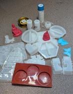 Epoxy mallen / kaarsen mallen + lossing spray + lossing wax, Hobby en Vrije tijd, G, Ophalen of Verzenden, E, E