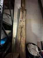 1 biels hardhout eiken hout balk, Gebruikt, 25 cm of meer, Biels, Ophalen of Verzenden