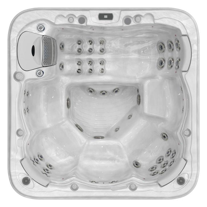 Europees 6Pers. Met leds + Massagejets 2x3PK Wellis, Tuin en Terras, Bubbelbaden en Hottubs, Zo goed als nieuw, Vast, Filter, Ophalen of Verzenden