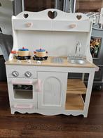 Speelkeuken van KidsKraft. Wit keukentje met roze details,, Ophalen, Zo goed als nieuw, Hout