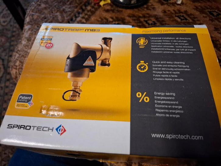 Spirotech MB3 Vuilafscheider - Nieuw in doos, Doe-het-zelf en Verbouw, Verwarming en Radiatoren, Nieuw, Overige typen, Ophalen of Verzenden