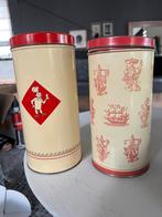 2 beschuitbussen, Verzamelen, Blikken, Ophalen, Gebruikt, Beschuit, Bolletje