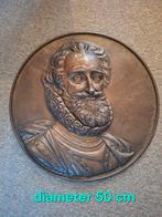 Koperen Wandbord Hendrik IV - 50cm, Antiek en Kunst, Antiek | Koper en Brons, Ophalen, Koper