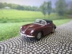 Porsche 356 B Cabriolet - Herpa bruin-rood, Hobby en Vrije tijd, Modelauto's | 1:87, Ophalen of Verzenden, Zo goed als nieuw, Auto