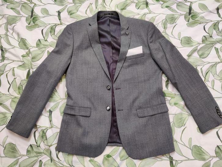 WE Colbert Donkergrijs Maat 52 - Zo Goed Als Nieuw!, Kleding | Heren, Kostuums en Colberts, Zo goed als nieuw, Maat 52/54 (L)