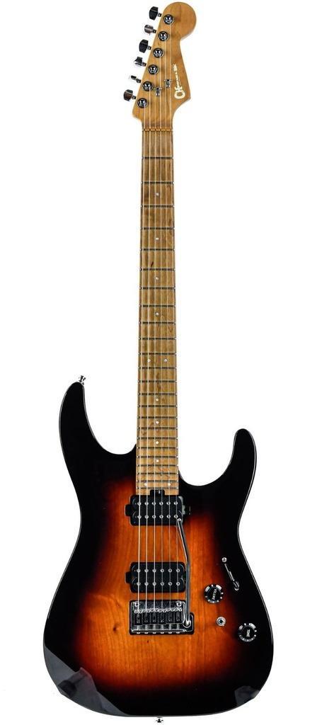 Charvel Pro-Mod DK24 HH 2PT CM Three-Tone Sunburst, Muziek en Instrumenten, Snaarinstrumenten | Gitaren | Elektrisch, Zo goed als nieuw