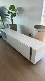 Tv meubel wit met hout, Minder dan 100 cm, 25 tot 50 cm, Gebruikt, Ophalen of Verzenden
