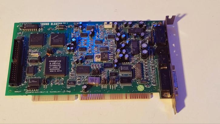 Creative SoundBlaster Pro 2 ISA Kaart  YMF-262 OPL3, Computers en Software, Vintage Computers, Ophalen of Verzenden