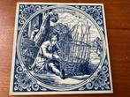 De Mandemaaker- beroepentegel Jan Luyken Delfts blauw, Antiek en Kunst, Ophalen of Verzenden