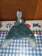 Konijn knuffeldoekje kruidvat groen met knisper in oreni, Ophalen of Verzenden, Zo goed als nieuw, Konijn
