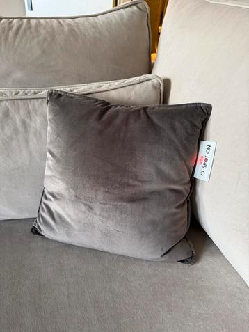 Warmtekussen Spot On - Velvet Grijs - 45x45cm beschikbaar voor biedingen