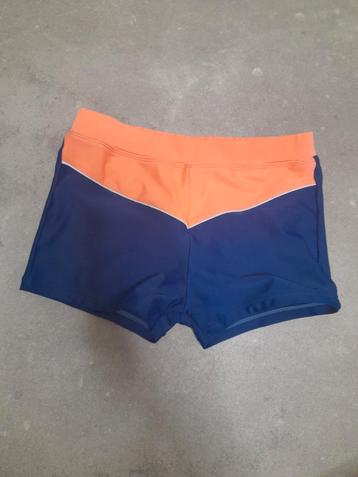 Zwembroek zwemshort 134 140 blauw oranje 