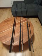 PB karperhengels oldschool karpervissen 12ft 2.25lb 2.5lb, Ophalen of Verzenden, Zo goed als nieuw, Werphengel