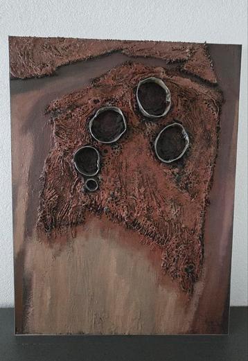 Jan Ouwenbroek - Abstract Materie Schilderij beschikbaar voor biedingen