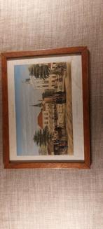 Antieke prent Raadhuis Overveen, tol Haarlem, Ophalen of Verzenden