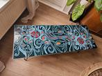 Prachtige tegeltafel salontafel, Ophalen, Gebruikt, 100 tot 150 cm, 50 tot 100 cm