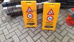 Verkeersbord 30km kunststof afzetting 4 stuks, Ophalen