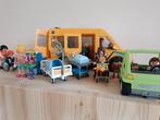 Playmobil bus 9419 & 6663 & 6660, Kinderen en Baby's, Speelgoed | Playmobil, Ophalen of Verzenden, Zo goed als nieuw, Complete set