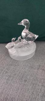 Glazen Eenden Familie Figuur, Antiek en Kunst, Antiek | Glas en Kristal, Ophalen of Verzenden