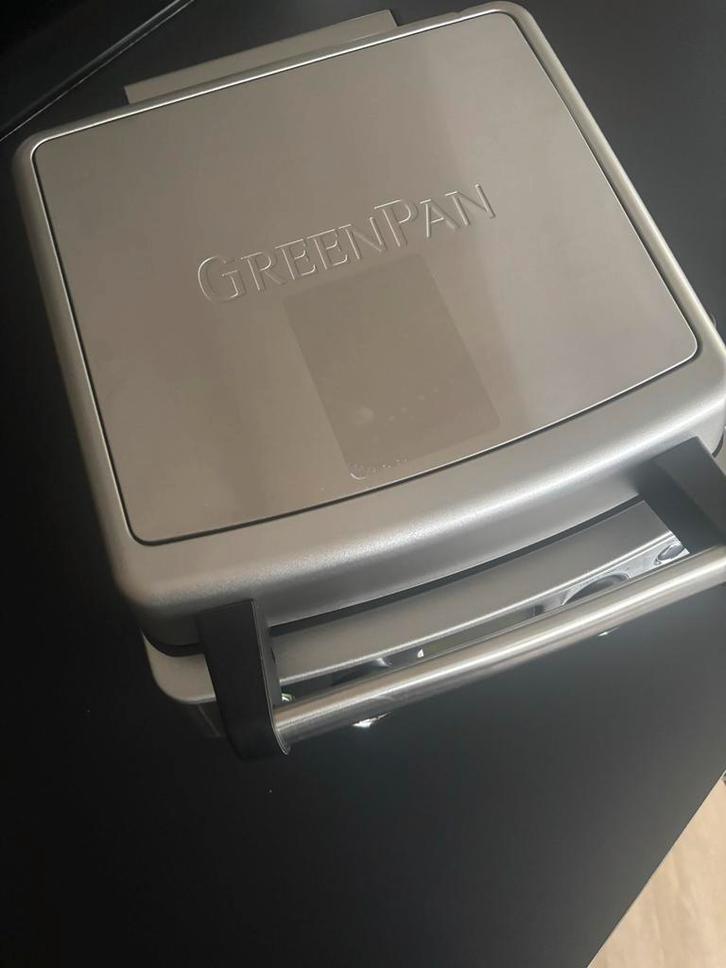 Green pan Wafelijzer Stainless Steel met 2 sets wafelplaten, Witgoed en Apparatuur, Wafelijzers, Zo goed als nieuw, Uitneembare platen