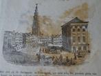 prent provincie Groningen, Appingendam, Schuitemaker 1850, Gebruikt, Verzenden, Gebouw, Voor 1940