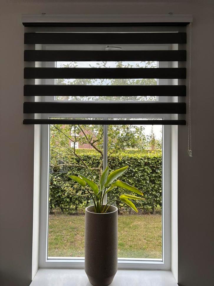 Duo rolgordijnen (6x) 120cm breed, Huis en Inrichting, Stoffering | Gordijnen en Lamellen, Zo goed als nieuw, 200 cm of meer, 100 tot 150 cm