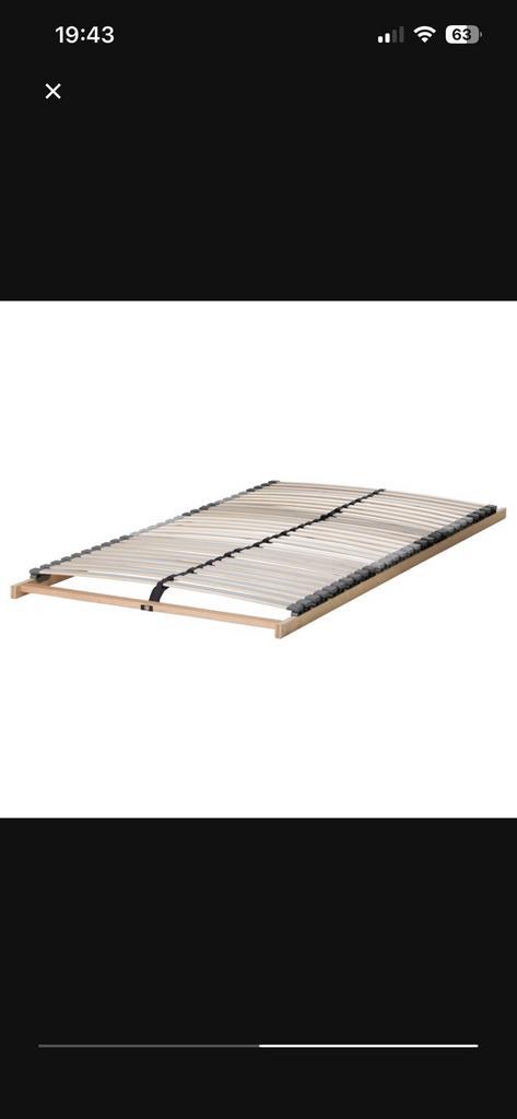 Lönset lattenbodem 140x200 IKEA, Huis en Inrichting, Slaapkamer | Matrassen en Bedbodems, Zo goed als nieuw, 140 cm, Twijfelaar