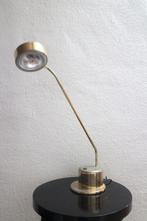 Vintage Gouden Messing Bureaulamp Tafellamp, Ophalen, Gebruikt, Metaal