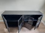 Industrieel dressoir, Carpino, metaal antique met glas, Huis en Inrichting, Ophalen of Verzenden, Zo goed als nieuw