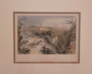 2 Gravures van W.H. Bartlett ca. 1840 mooi ingelijst beschikbaar voor biedingen