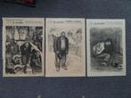 3 lithos van Steinlen.(1859-1923) uit 1898 afm 45 x 31 cm., Verzenden