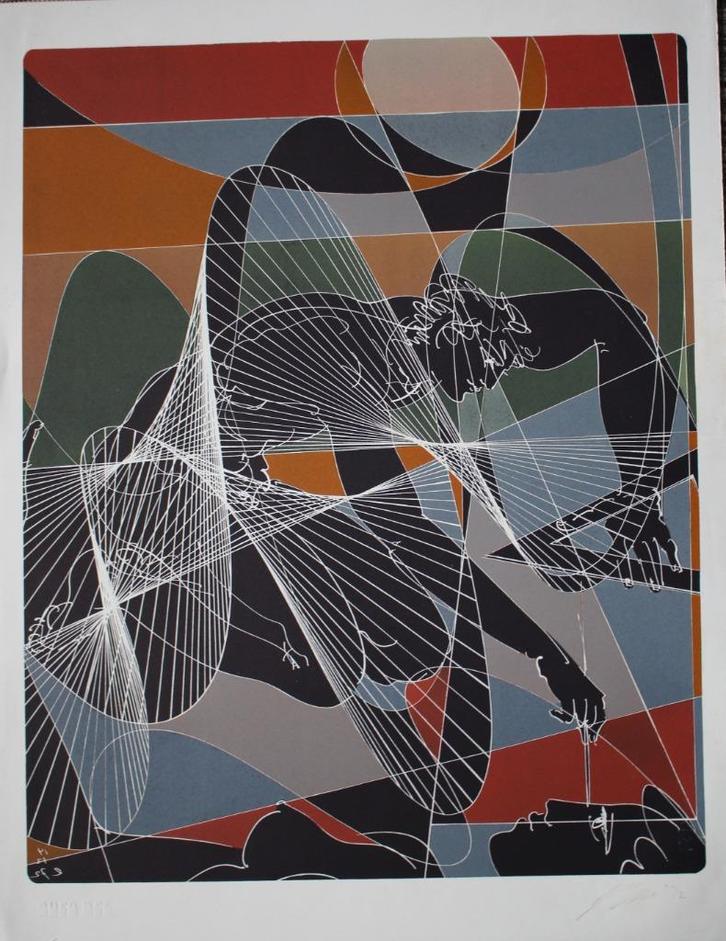 Hans Erni, bijzondere prent., Antiek en Kunst, Kunst | Litho's en Zeefdrukken, Verzenden