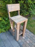 Tuinstoel barstoel barkruk houten stoel buiten stoel, Tuin en Terras, Ophalen, Zo goed als nieuw, Hout