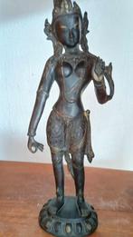 Bronzen Indiase Tara Standbeeld Boeddha , Ophalen of Verzenden, Gebruikt