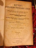 Ritters geographisch-statistisches lexicon 1874 erster band, Ophalen of Verzenden