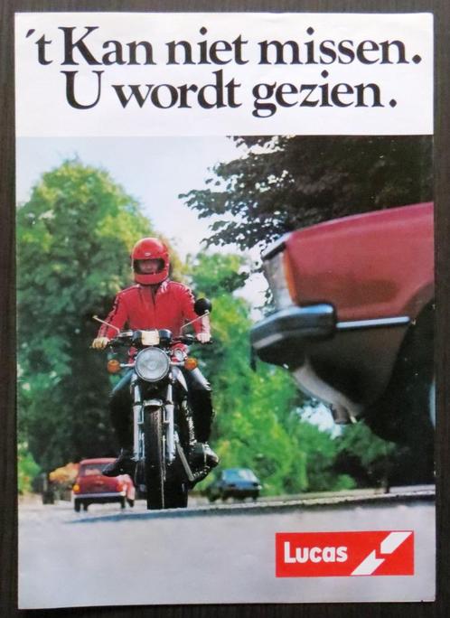 Nederlandse folder LUCAS daglichtlampen - 1979, Motoren, Handleidingen en Instructieboekjes, Overige merken, Verzenden