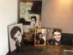 Klok, spiegel en poster op canvas Elvis Presley, Ophalen, Gebruikt