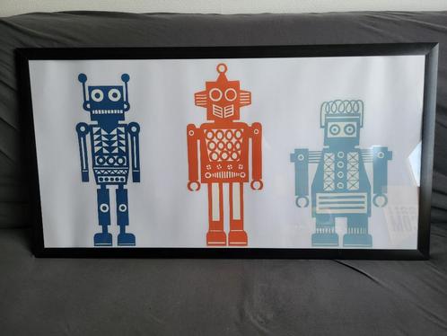 Robots in lijst, Huis en Inrichting, Woonaccessoires | Wanddecoraties, Gebruikt, Ophalen