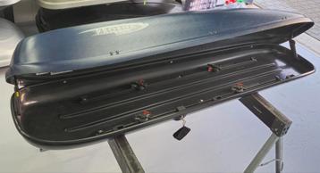 Mooie grote Hapro Probox 325 sport blauwe dakkoffer skibox  beschikbaar voor biedingen