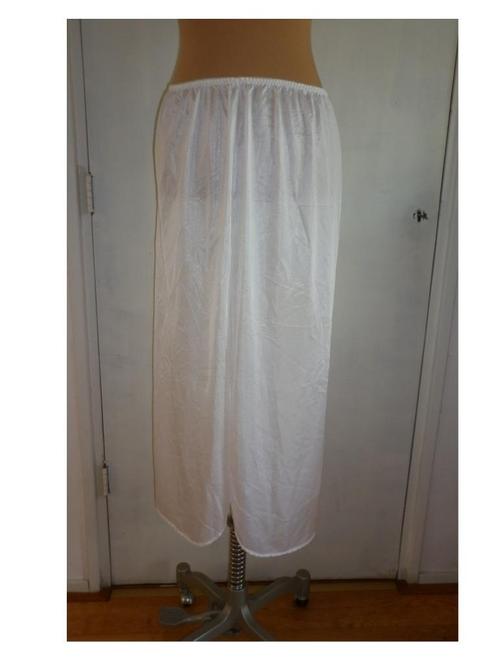 lange onderrok maat large, Kleding | Dames, Ondergoed en Lingerie, Overige typen, Wit, Verzenden