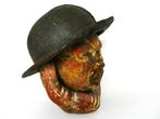 Lederen mijnwerkershoed mijnwerkershelm helm mijnen Limburg, Antiek en Kunst, Curiosa en Brocante, Ophalen of Verzenden