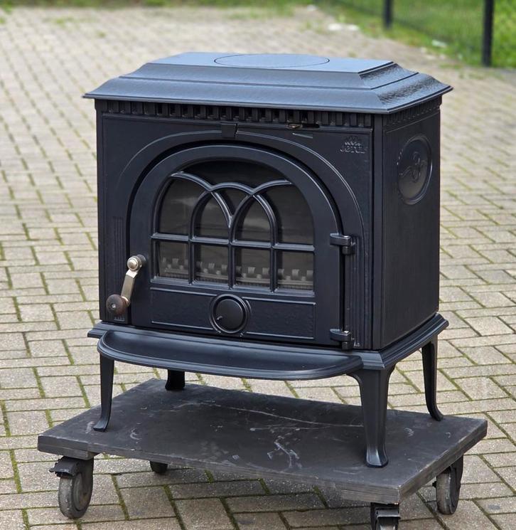 Houtkachel Jotul F8TD Blueblack Geëmailleerd, Huis en Inrichting, Kachels, Zo goed als nieuw, Vrijstaand, Houtkachel, Hout, Ophalen of Verzenden