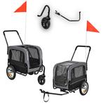 Fietskar Hond Pet-Trailer 18 Grijs, Dieren en Toebehoren, Honden-accessoires, Ophalen, Zo goed als nieuw