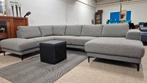 Grijze stoffen Goossens design U hoekbank 200x315x140 cm